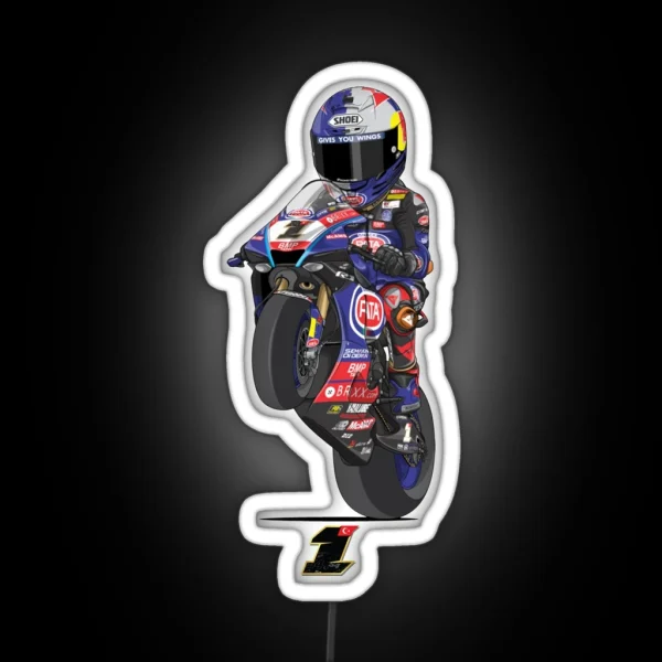 Toprak Razgatlioglu Race Number 1 RGB Neon Sign