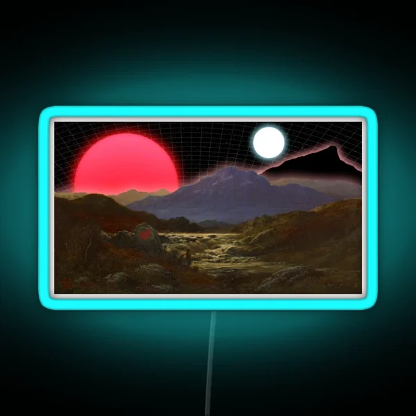 Torrent In The Future Highlands Retro Surreal RGB Neon Sign