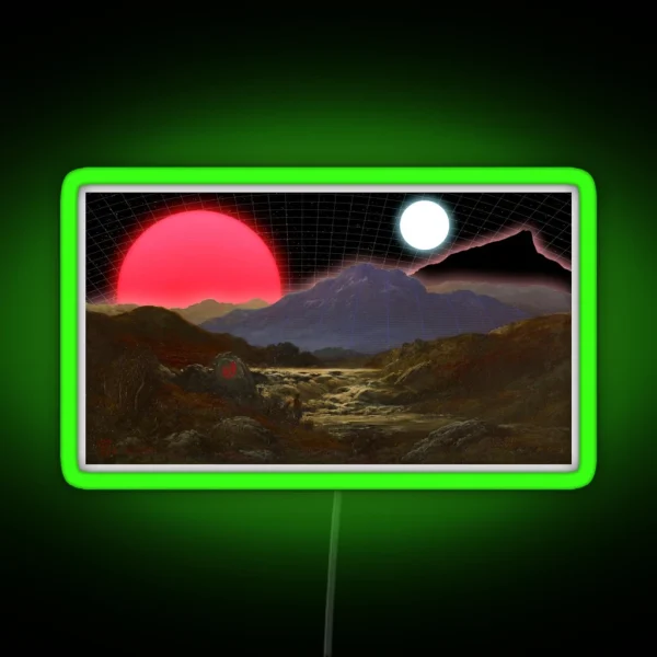 Torrent In The Future Highlands Retro Surreal RGB Neon Sign
