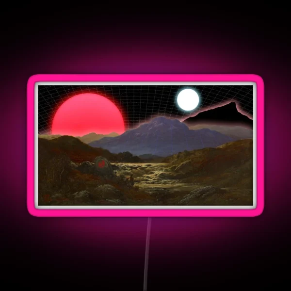 Torrent In The Future Highlands Retro Surreal RGB Neon Sign
