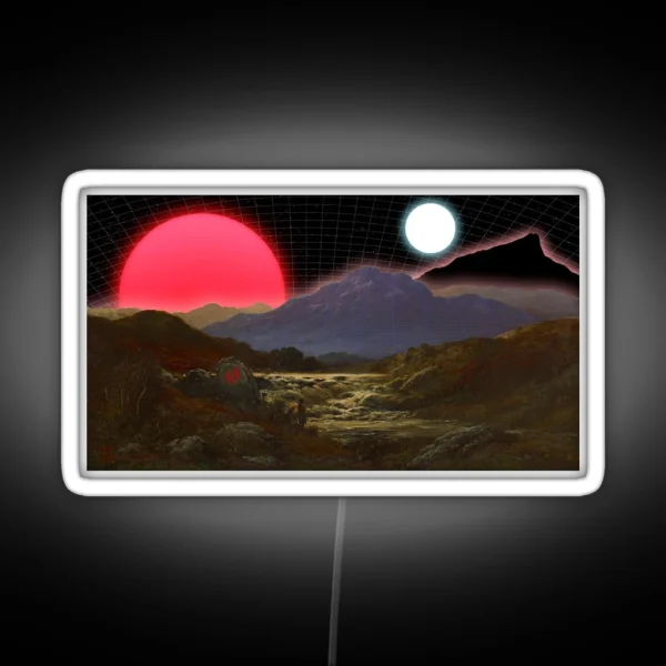 Torrent In The Future Highlands Retro Surreal RGB Neon Sign