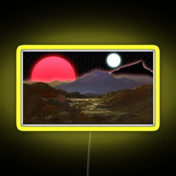 Torrent In The Future Highlands Retro Surreal RGB Neon Sign