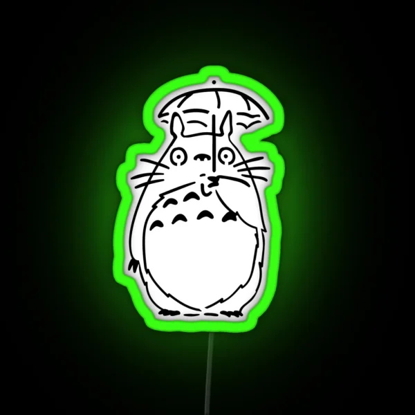 Toto Manga47 Totoro Studio Ghibli Spirited Away RGB Neon Sign