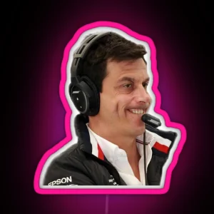 Toto Wolff Funny Face RGB Neon Sign