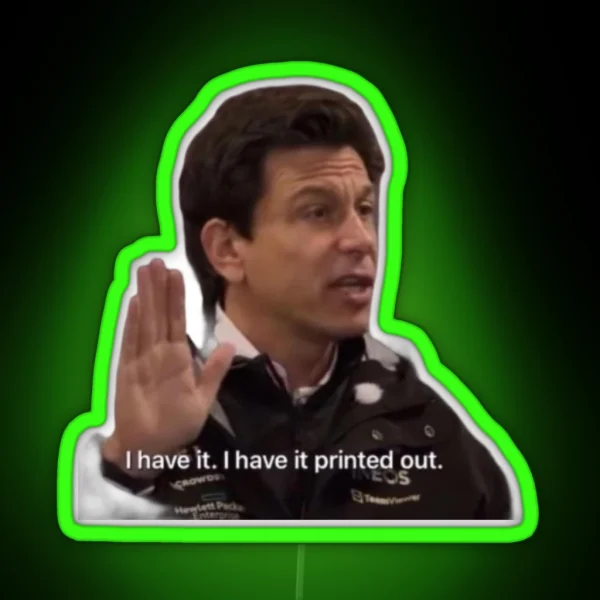 Toto Wolff RGB Neon Sign