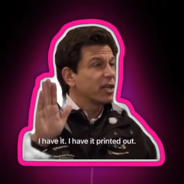 Toto Wolff RGB Neon Sign