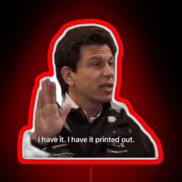 Toto Wolff RGB Neon Sign