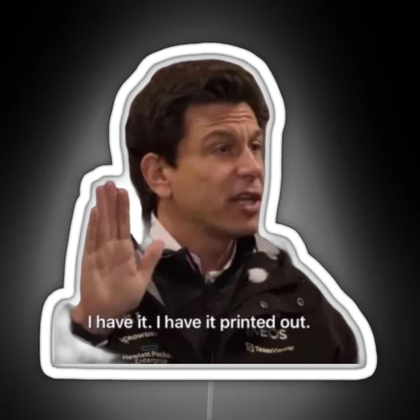 Toto Wolff RGB Neon Sign