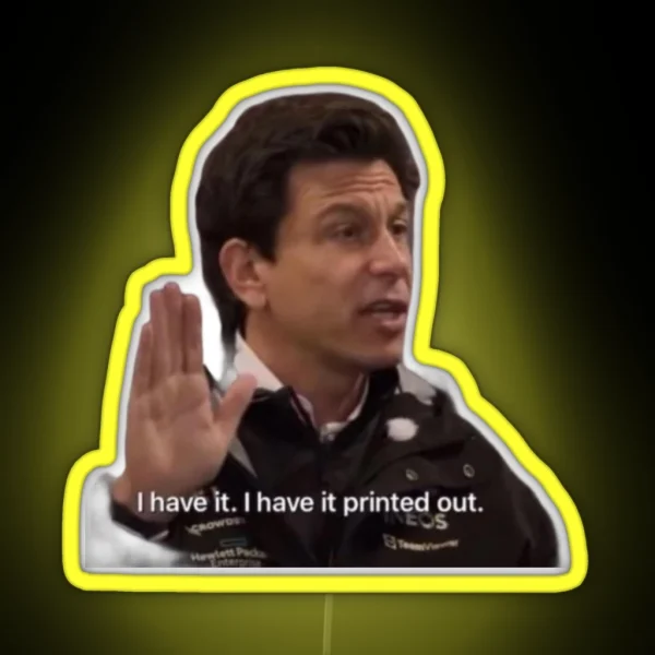 Toto Wolff RGB Neon Sign