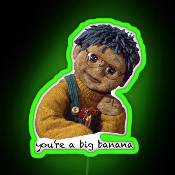 Tots Tv Tom Banana RGB Neon Sign