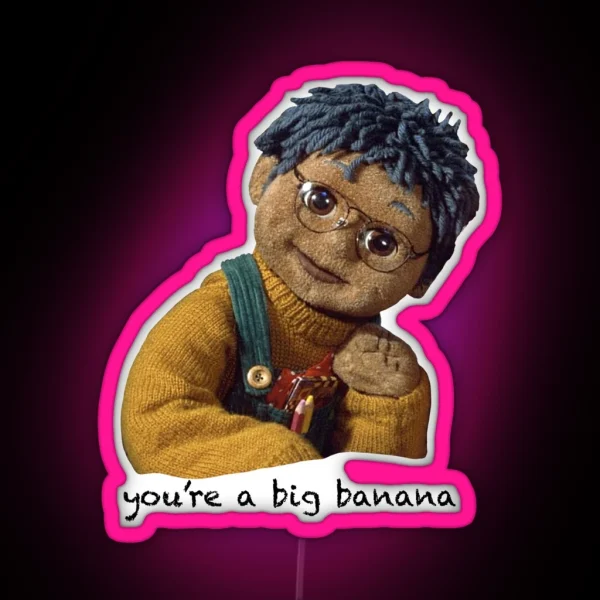 Tots Tv Tom Banana RGB Neon Sign