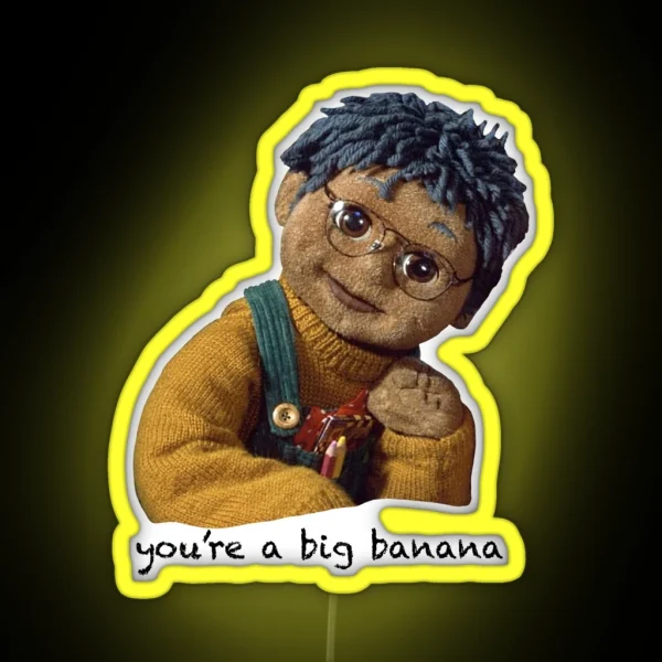 Tots Tv Tom Banana RGB Neon Sign