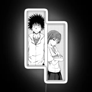 Touma X Misaka RGB Neon Sign