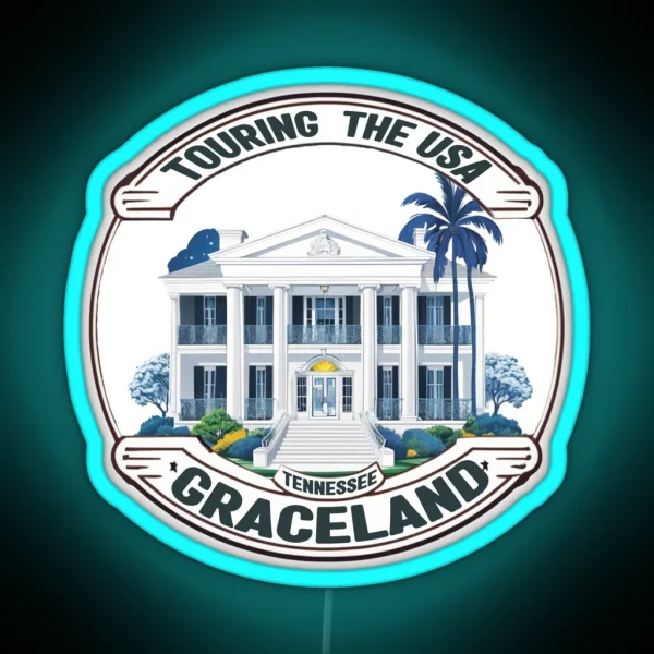 Touring USA Graceland RGB Neon Sign