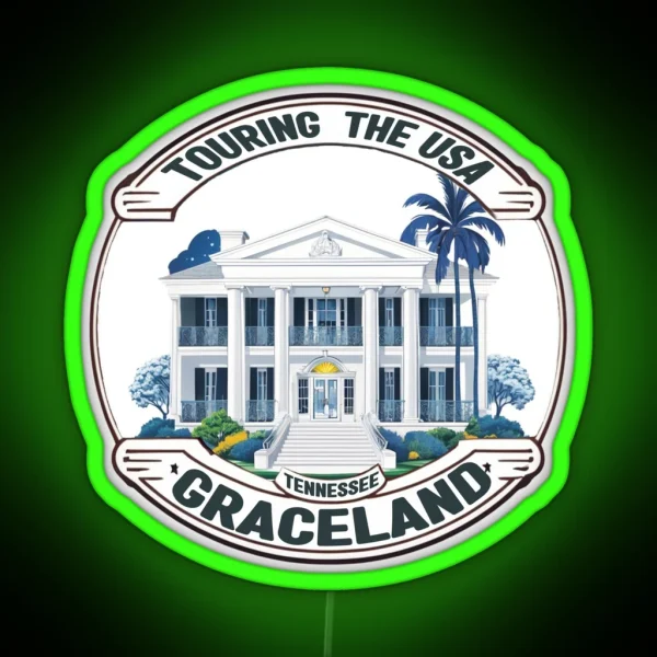 Touring USA Graceland RGB Neon Sign