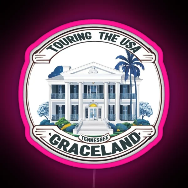 Touring USA Graceland RGB Neon Sign