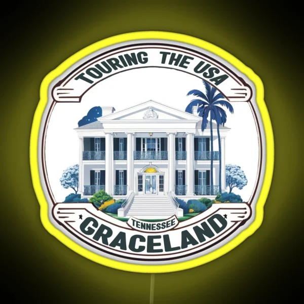 Touring USA Graceland RGB Neon Sign