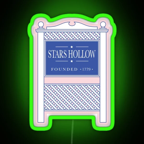Town Sign RGB Neon Sign