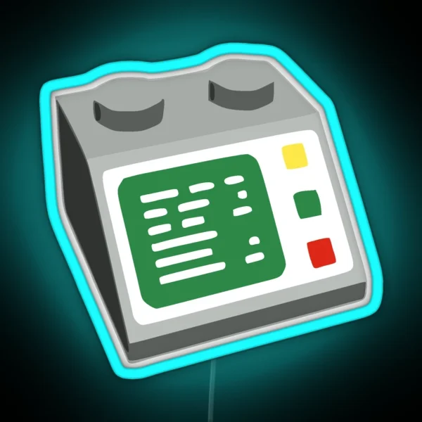 Toy Brick Computer Console RGB Neon Sign