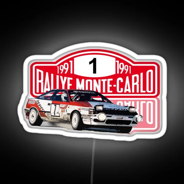 TOYOTA CELICA RALLY MONTECARLO CARLOS SAINZ RGB Neon Sign