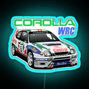 Toyota Corolla WRC 1998 World Rally Championship Car RGB Neon Sign