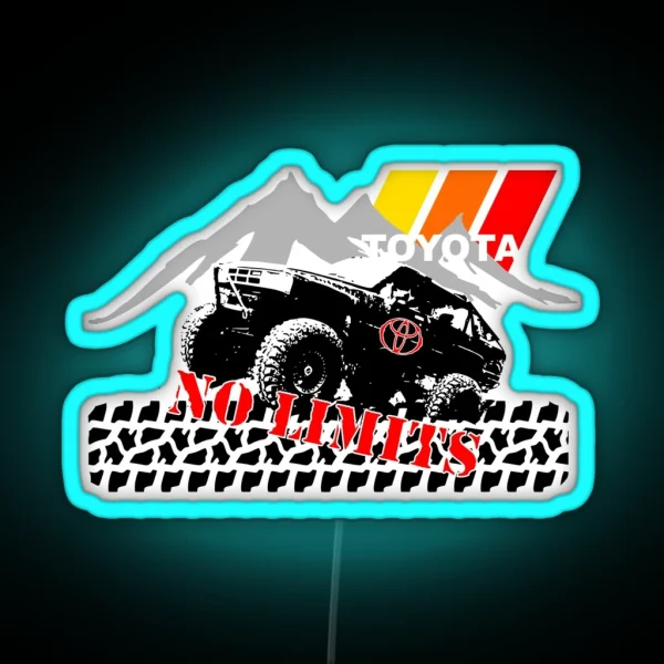 Toyota Off Road NO LIMITS RGB Neon Sign