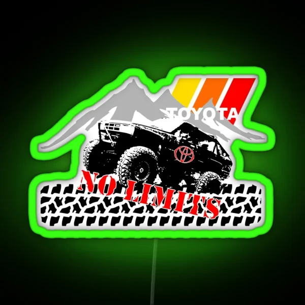 Toyota Off Road NO LIMITS RGB Neon Sign