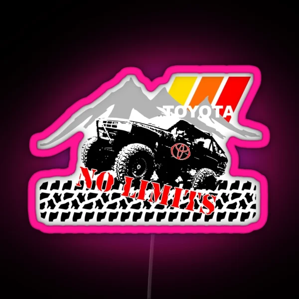 Toyota Off Road NO LIMITS RGB Neon Sign