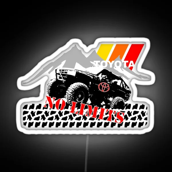 Toyota Off Road NO LIMITS RGB Neon Sign