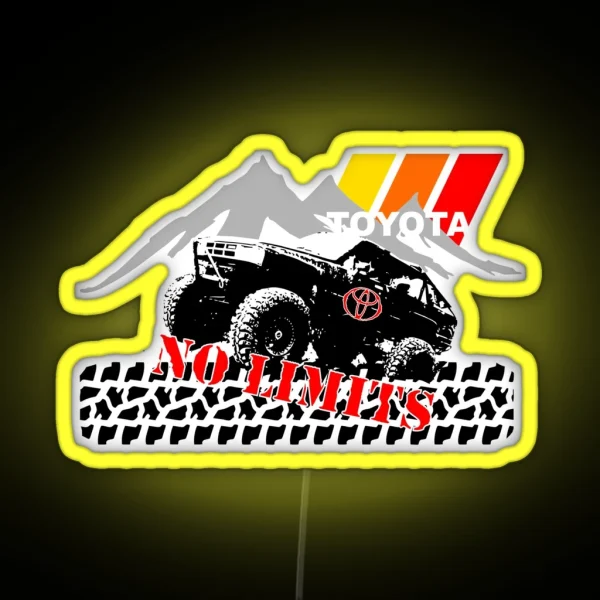 Toyota Off Road NO LIMITS RGB Neon Sign