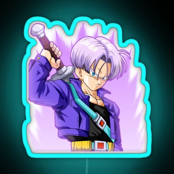 Train Insaiyan Future Trunks DB DBZ DBGT DBS RGB Neon Sign