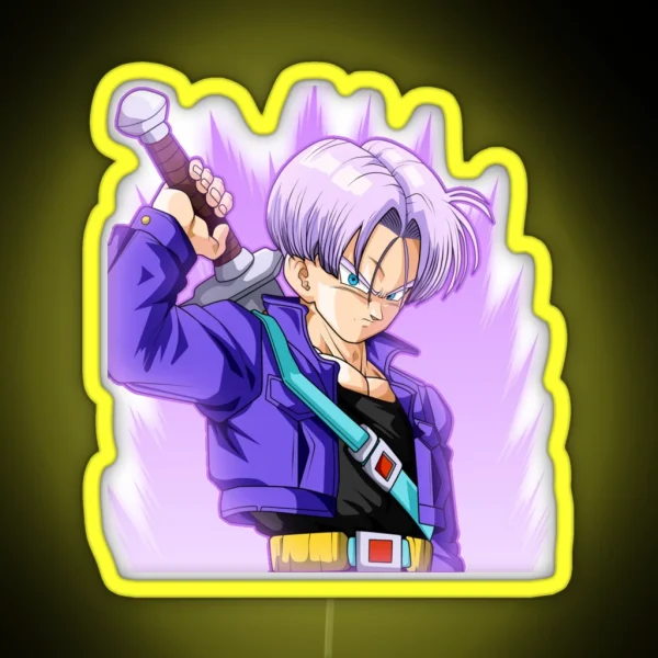 Train Insaiyan Future Trunks DB DBZ DBGT DBS RGB Neon Sign