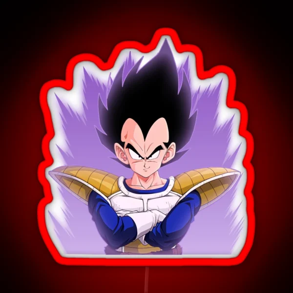 Train Insaiyan Saiyan Saga Vegeta DB DBZ DBGT DBS RGB Neon Sign