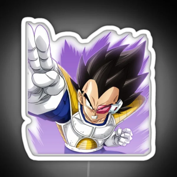 Train Insaiyan Scouter Vegeta DB DBZ DBGT DBS RGB Neon Sign