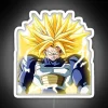 Train's Ultra Instinct Super Saiyan form from Dragon Ball Z, rendered in neon RGB colors.