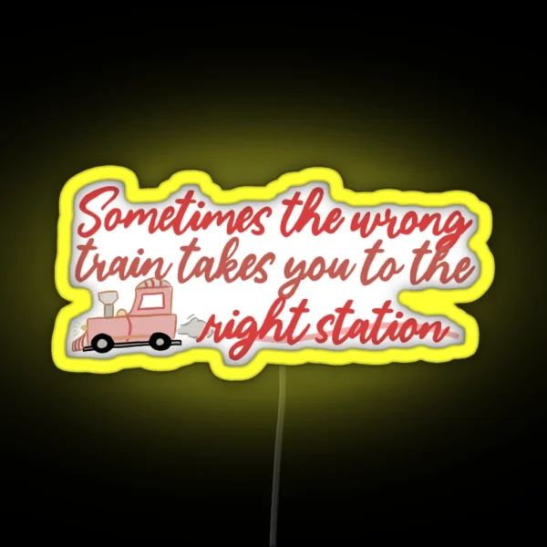 Train RGB Neon Sign