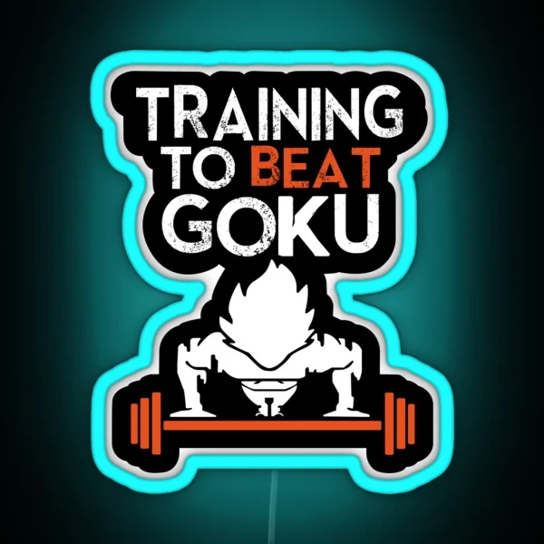 Trainning Goku RGB Neon Sign
