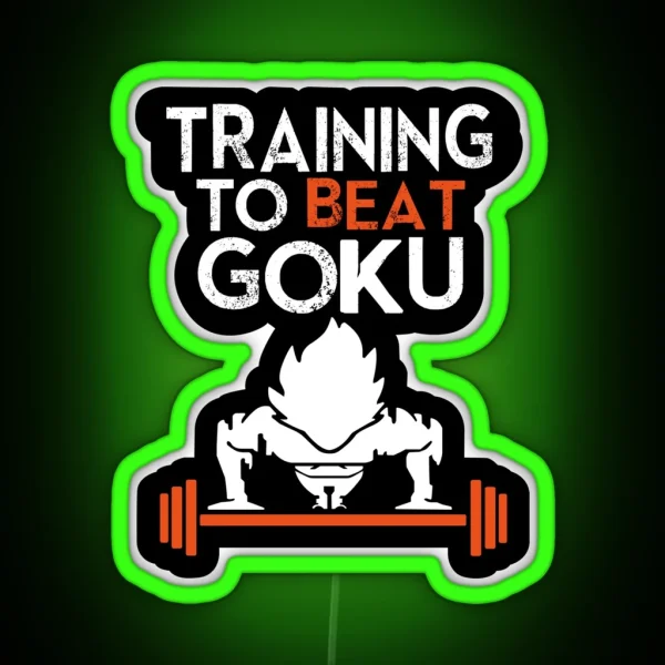 Trainning Goku RGB Neon Sign