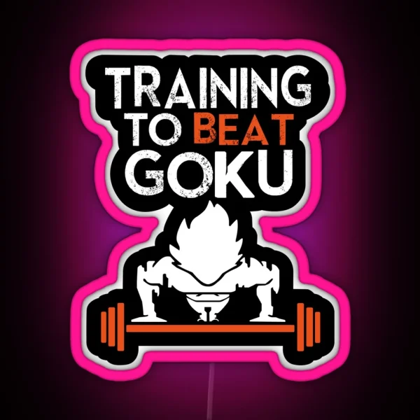 Trainning Goku RGB Neon Sign