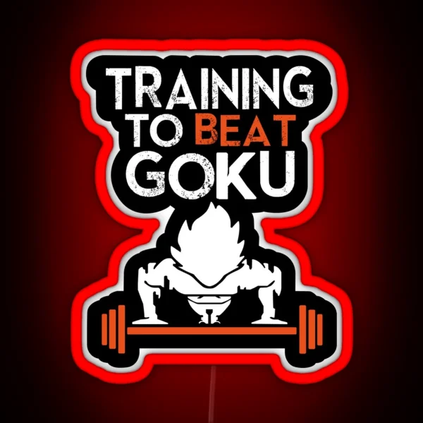 Trainning Goku RGB Neon Sign
