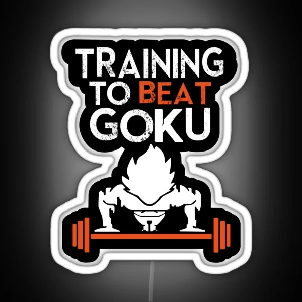 Trainning Goku RGB Neon Sign