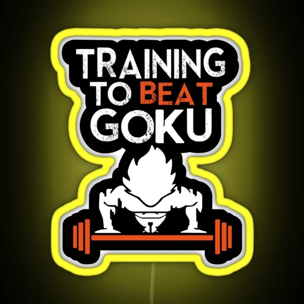 Trainning Goku RGB Neon Sign