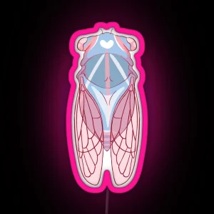 Trans Cicada RGB Neon Sign