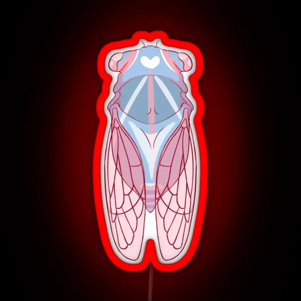 Trans Cicada RGB Neon Sign