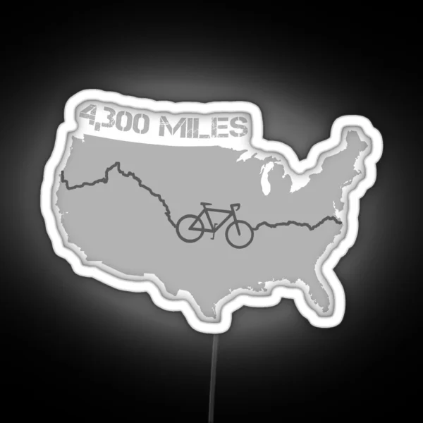 Transamerica Bicycle Trail V2 RGB Neon Sign