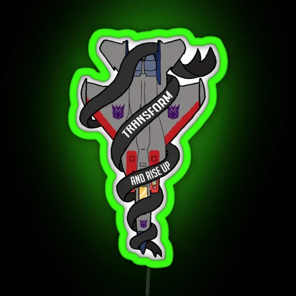 Transform And Rise Up RGB Neon Sign