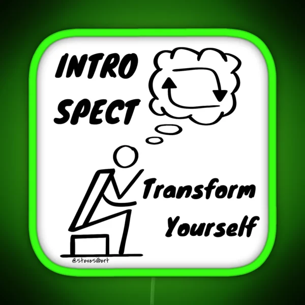 Transform Yourself RGB Neon Sign