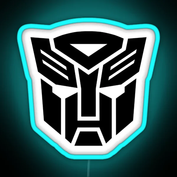 Transformers Black Autobot Symbol RGB Neon Sign