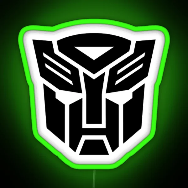 Transformers Black Autobot Symbol RGB Neon Sign