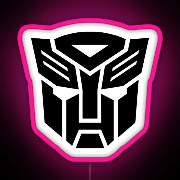 Transformers Black Autobot Symbol RGB Neon Sign